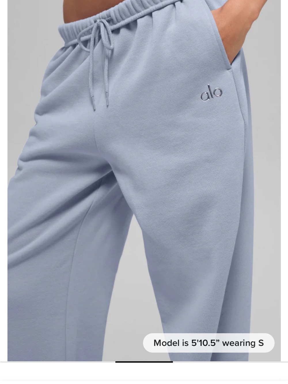 Women’s blue alo yoga sweatpants